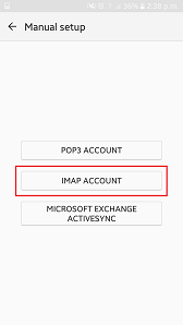 Setup email on android phone